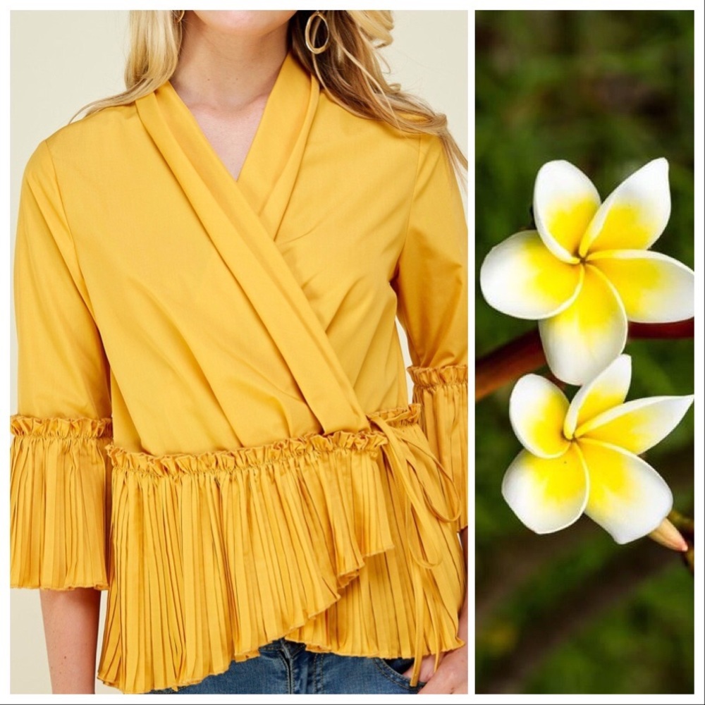 The Josie Wrap & Pleating Top - Picture 7 of 8